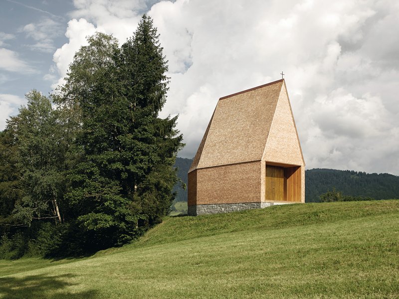 Architekt Bernardo Bader: Salgenreute Chapel - best architects 18 in Gold