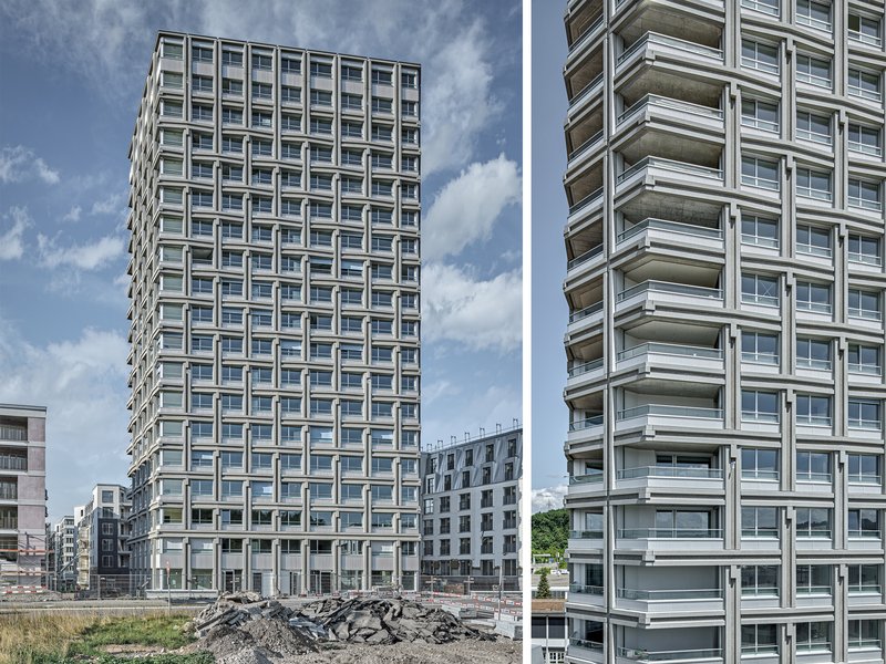 Wild Bär Heule Architekten: Residential Tower on the Glasi, Bülach - best architects 24